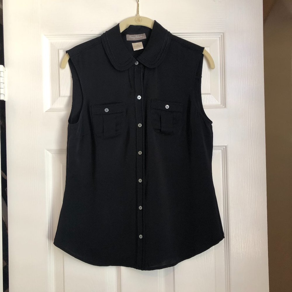 Tommy Bahama Silk Button-up Sleeveless Blouse NWOT Size 2